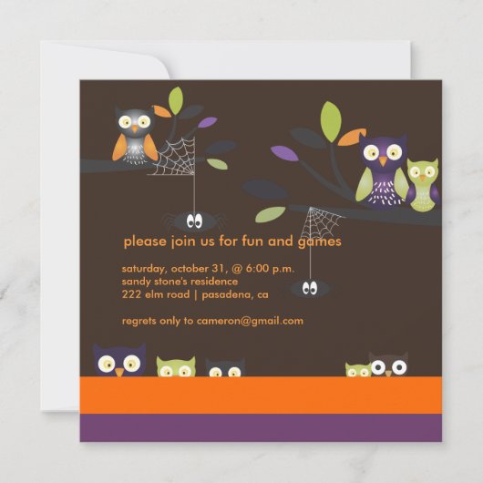 Invitation PixDezines Halloween, Trick ou Treat (Devant)