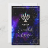 Invitation PixDezines Hanoukka Celebration, Fun Script Fun (Devant)