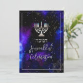 Invitation PixDezines Hanoukka Celebration, Fun Script Fun (Debout devant)