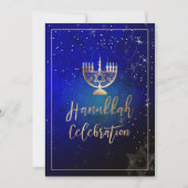Invitation PixDezines Hanoukka Celebration, Fun Script Fun (Devant)