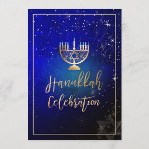 Invitation PixDezines Hanoukka Celebration, Fun Script Fun
