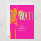 Invitation PixDezines hawaii+palmiers/DO-IT-YOURSELF couleur  (Devant)