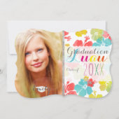 Invitation PixDezines Hibiscus Graduation Luau (Devant)