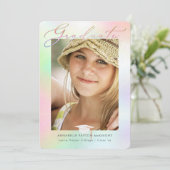 Invitation PixDezines Holographic Effects Graduation (Debout devant)