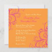 Invitation PixDezines Hot PInk Swirls/arrière - plan DO-IT-YO (Dos)