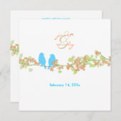 Invitation PixDezines INSÉPARABLES/BLUE/DO-IT-YOURSELF ARRIÈR (Devant / Derrière)