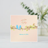 Invitation PixDezines INSÉPARABLES/BLUE/DO-IT-YOURSELF ARRIÈR (Debout devant)