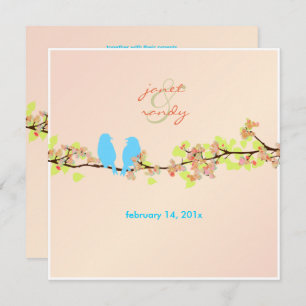 Invitation PixDezines INSÉPARABLES/BLUE/DO-IT-YOURSELF ARRIÈR