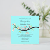 Invitation PixDezines Inséparables/Doves blanches (Debout devant)