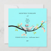 Invitation PixDezines Inséparables/Doves blanches (Dos)