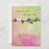 Invitation PixDezines Inséparables originaux sur aquarelle (Devant)