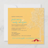 Invitation PixDezines Inséparables, Rouge, Oak Tree/DO-IT-YOU (Dos)