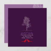 Invitation PixDezines Inséparables, Rouge, Oak Tree/DO-IT-YOU (Devant / Derrière)