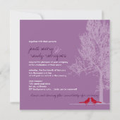 Invitation PixDezines Inséparables, Rouge, Oak Tree/DO-IT-YOU (Dos)