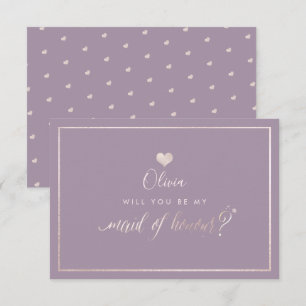 Invitation PixDezines Iridescente Blush Pink, Maid of Honor