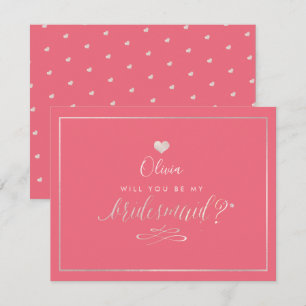 Invitation PixDezines Iridescente Rose, Bridesmaid