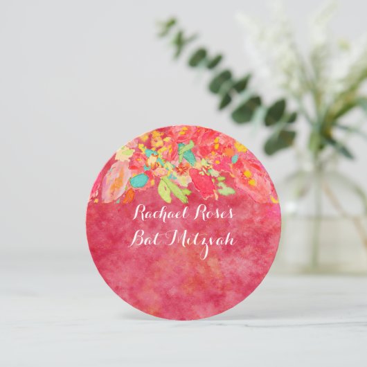 Invitation PixDezines jardin/Bat mitzvah de sophie (Debout devant)