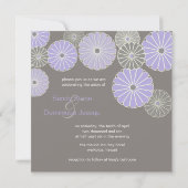 Invitation PixDezines Kiku / violet+prune (Dos)