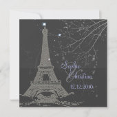 Invitation PixDezines La Tour Eiffel+Spirales (Devant)