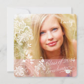 Invitation PixDezines lace/2014 Grads/do-it-yourself polices (Devant)