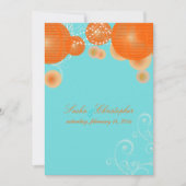 Invitation PixDezines lanternes orange/do-it-yourself couleur (Devant)