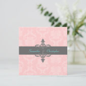 Invitation PixDezines Liliana Damask/DO-IT-YOURSELF Couleurs/ (Debout devant)