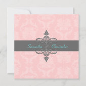 Invitation PixDezines Liliana Damask/DO-IT-YOURSELF Couleurs/ (Devant)