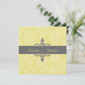 Invitation PixDezines Liliana Damask, do-it-yourself couleurs (Debout devant)