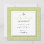 Invitation PixDezines Liliana Damask, DO-IT-YOURSELF couleurs (Dos)