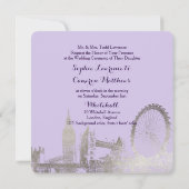Invitation PixDezines London/Faux Silver Foil/do-it-yourself  (Dos)