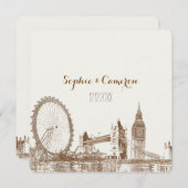 Invitation PixDezines londres/do-it-yourself couleur arrière (Devant / Derrière)