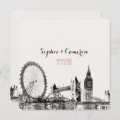 Invitation PixDezines londres/do-it-yourself couleur arrière  (Devant / Derrière)