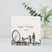 Invitation PixDezines londres/do-it-yourself couleur arrière  (Debout devant)