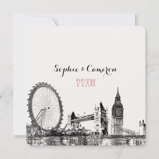 Invitation PixDezines londres/do-it-yourself couleur arrière  (Devant)