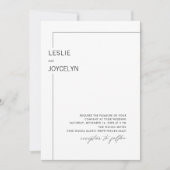 Invitation PixDezines Luxe Calligraphie Minimaliste Foil Invi (Devant)