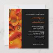 Invitation PixDezines lys calla orange brûlé (Dos)