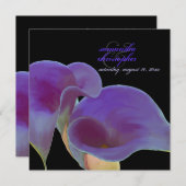 Invitation PixDezines lys calla violet/do-it-yourself (Devant / Derrière)