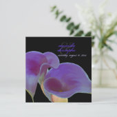 Invitation PixDezines lys calla violet/do-it-yourself (Debout devant)