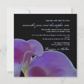 Invitation PixDezines lys calla violet/do-it-yourself (Dos)