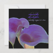 Invitation PixDezines lys calla violet/do-it-yourself (Devant)