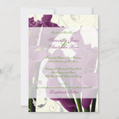 Invitation PixDezines lys calla violet/do-it-yourself (Dos)