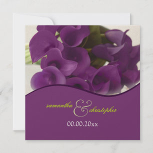 Invitation PixDezines lys calla violet/do-it-yourself