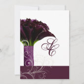 Invitation PixDezines lys calla violet/do-it-yourself (Devant)