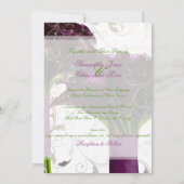 Invitation PixDezines lys calla violet/do-it-yourself (Dos)