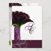 Invitation PixDezines lys calla violet/do-it-yourself (Devant / Derrière)