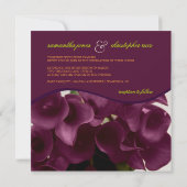 Invitation PixDezines lys calla violet/do-it-yourself (Dos)