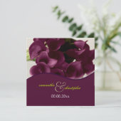 Invitation PixDezines lys calla violet/do-it-yourself (Debout devant)