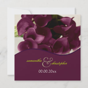 Invitation PixDezines lys calla violet/do-it-yourself