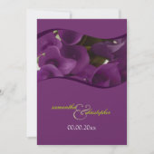 Invitation PixDezines lys calla violet/do-it-yourself (Devant)