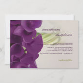 Invitation PixDezines lys calla violet/do-it-yourself (Dos)